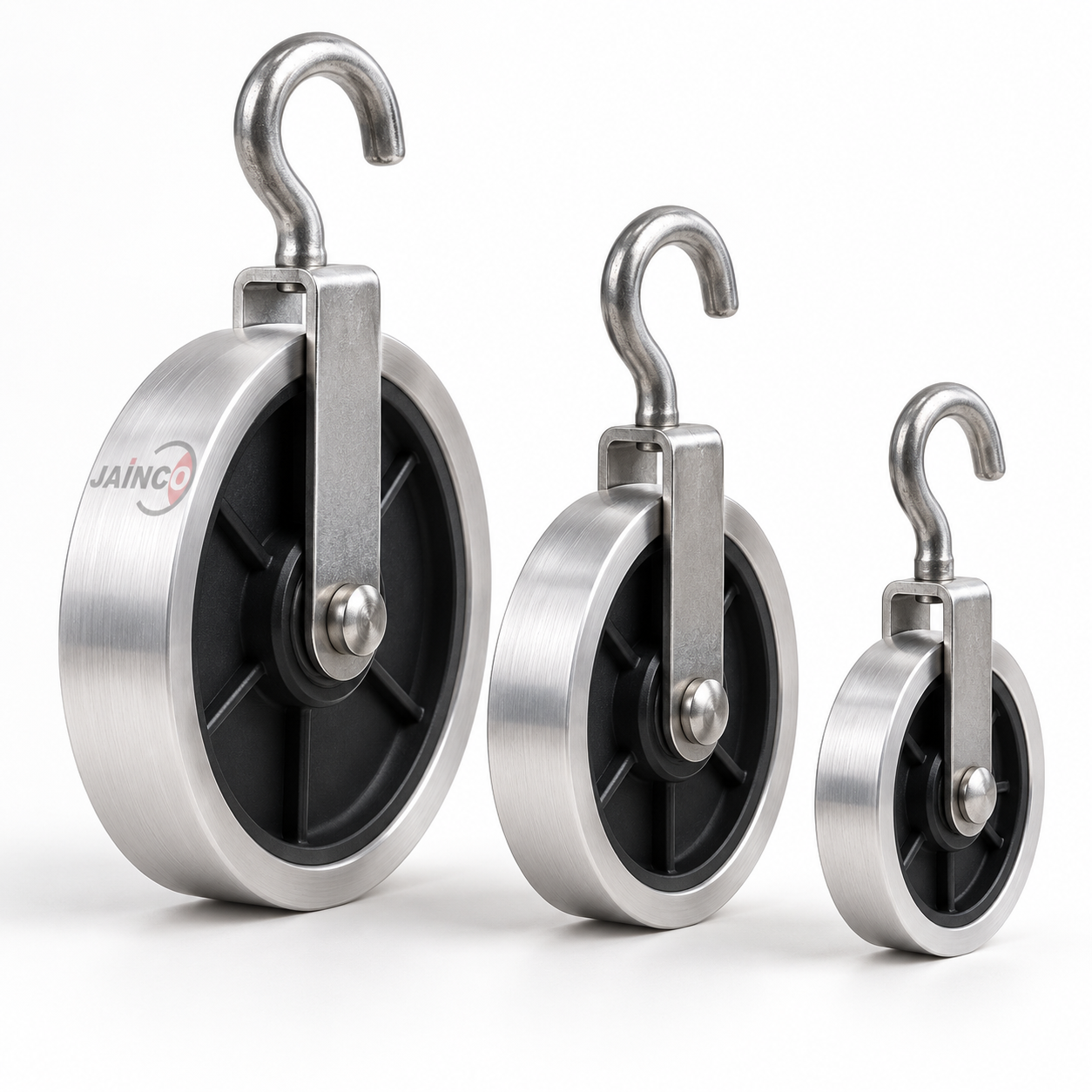 Pulleys with Aluminum Borders and Hook